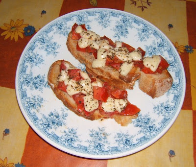 Bruschetta con muzzarella