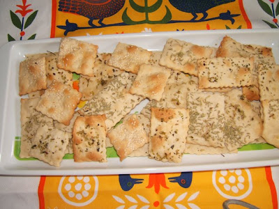 Mini crackers caseros / Mini crackers fait maison