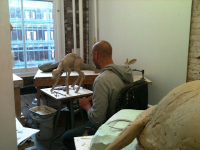 John O'Reilly in his studio at the New York Academy of Art