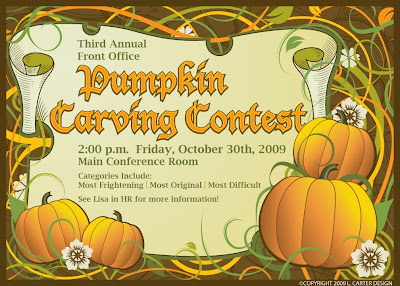 InventiveInvites: Pumpkin Carving Contest Invitation