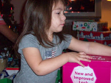 Layla opening up her new princess table!