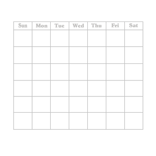 Blank Calendar Pages on Blank Calendar Page White  26 Days Png