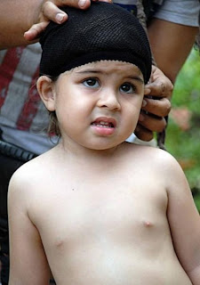 Baim saat main di sinetron Tarzan Cilik