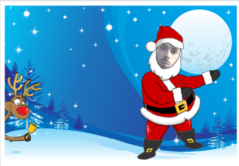 Santa Yourself Carte De Noel 2009 Personnalisee Avec Pere Noel