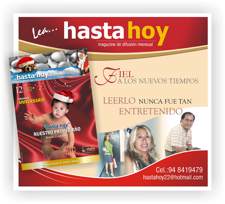 REVISTA DE EDICION MENSUAL HASTA HOY