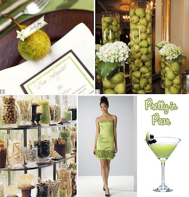 This hue and fruit is perfectly in season for a midwinter wedding