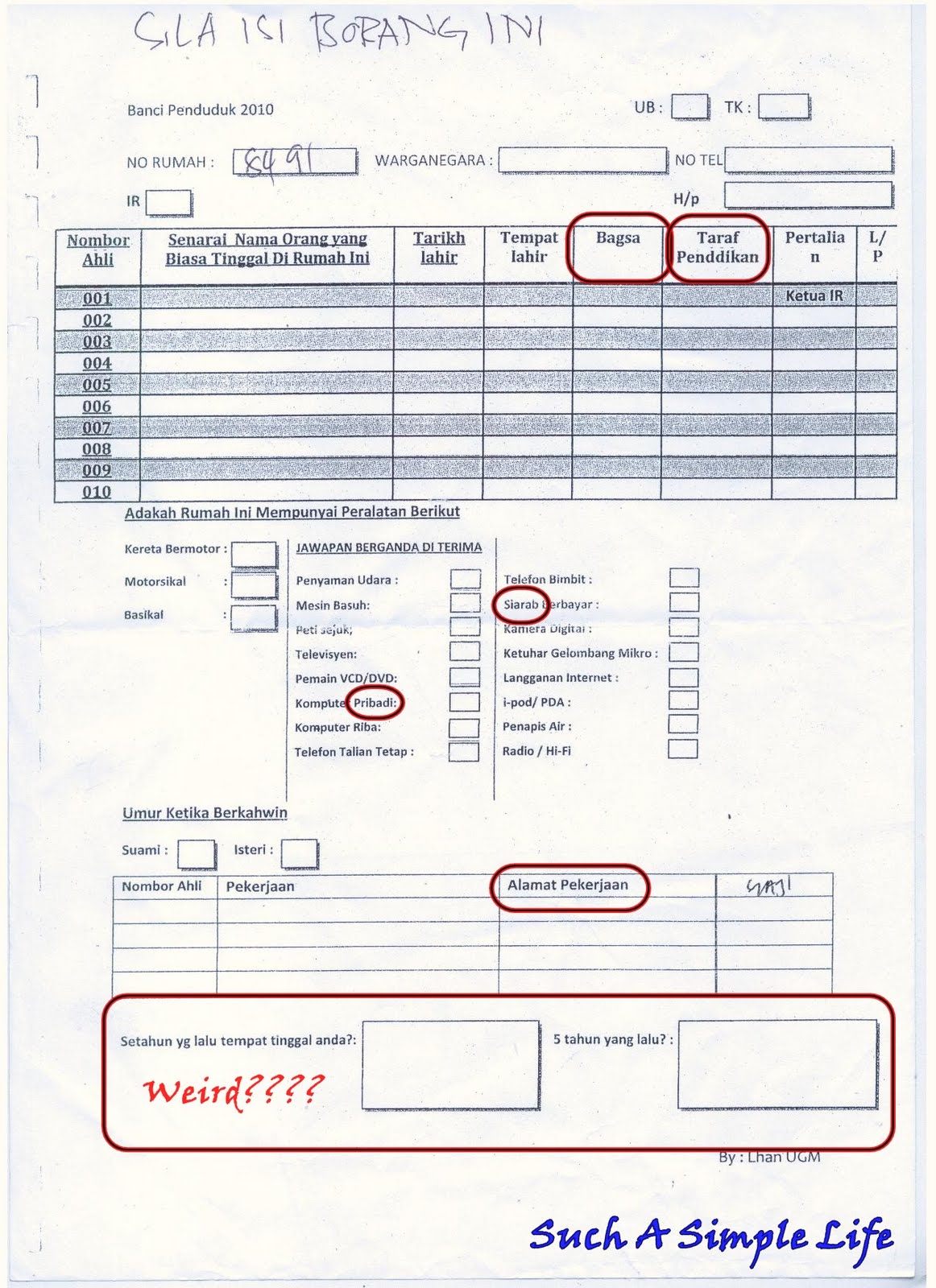 Azura Banyak Cakap Banci Penduduk 2010 You All Sudah Kena Banci Ka