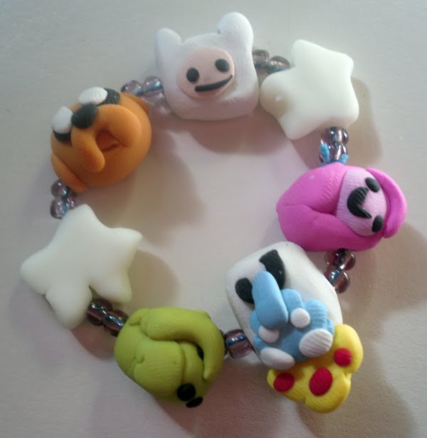 The Mrs has been busy making new polymer clay bracelets for some upcoming 