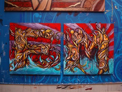 Colored Graffiti Letters