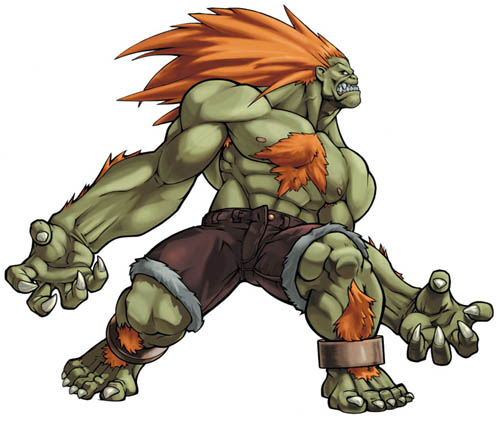 Premium Free ai Images  blanka from street fighter using his