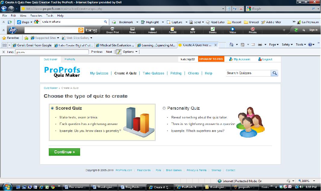 Learning...Expanding My Horizons Make Your Own Online Quiz