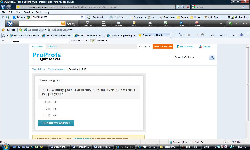 Learning...Expanding My Horizons Make Your Own Online Quiz