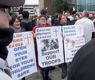 Members of the thuggish and fascistic English Defence League?