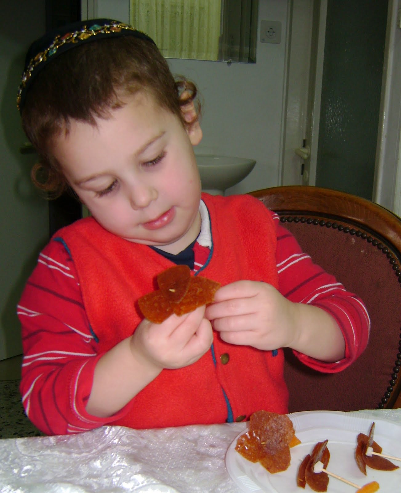 Drying Fruit Leather Outside