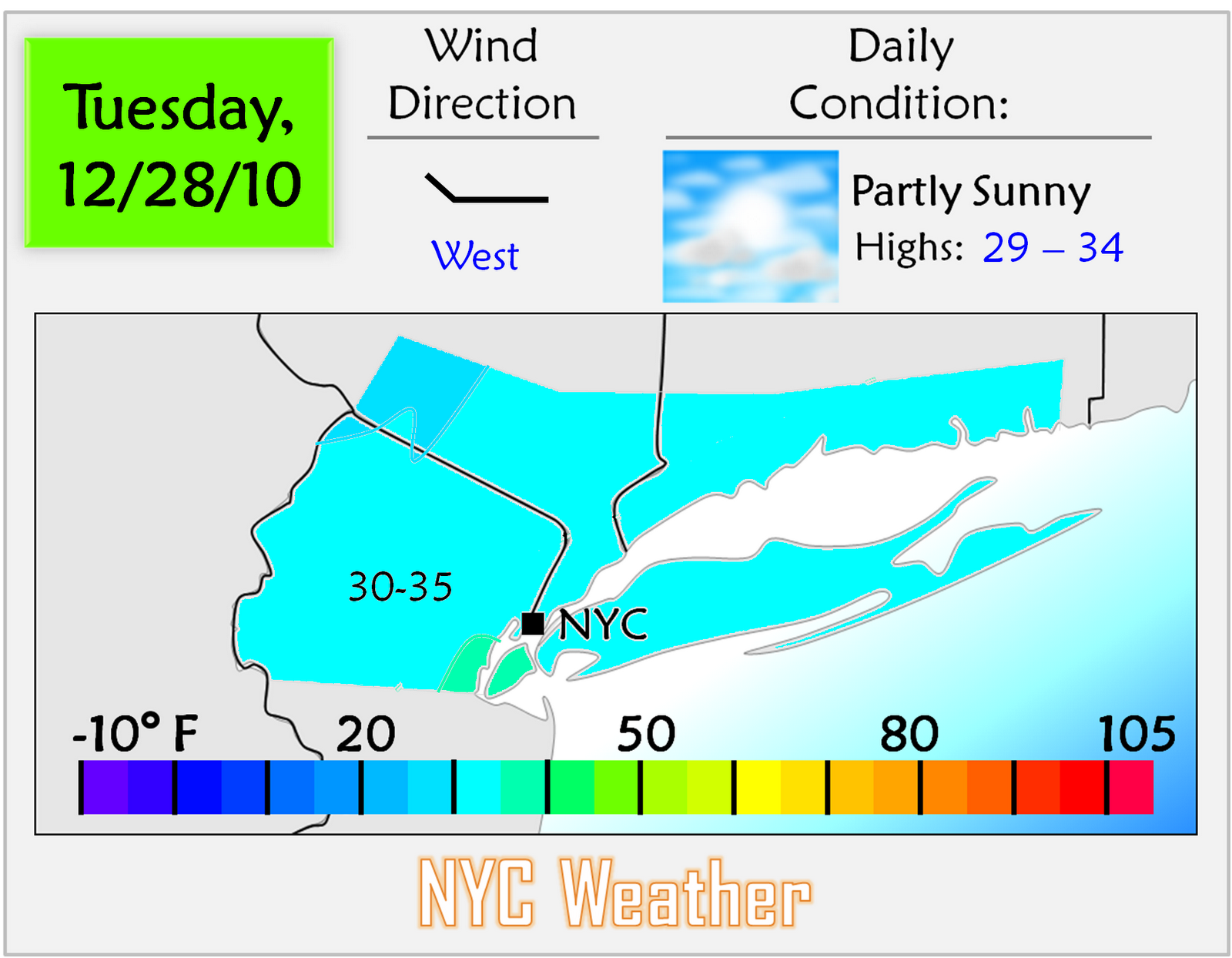 NYC Area Weather December 2010