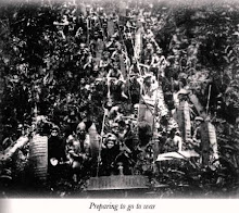 Dayak Iban Warrior Preparing To Go To War