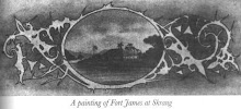 Painting Of Fort James At Nanga Skrang