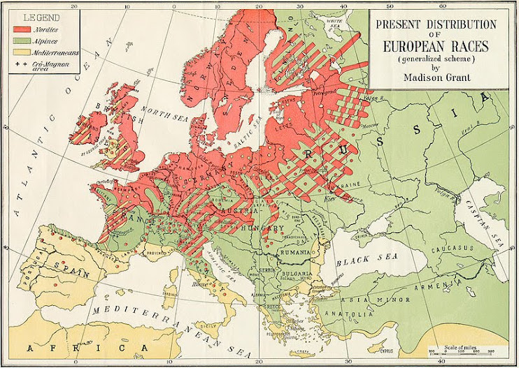 M. Grant classified Jews as belonging to "Mediterranean race"