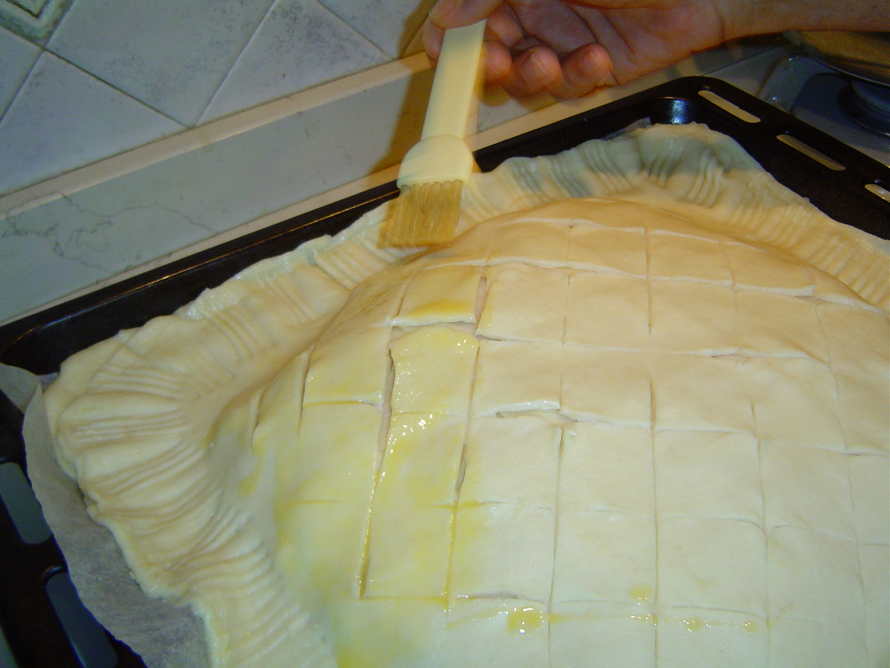 CUCINAINMUSICA PASTA SFOGLIA con OLIO di GIRASOLE e TORTA SALATA