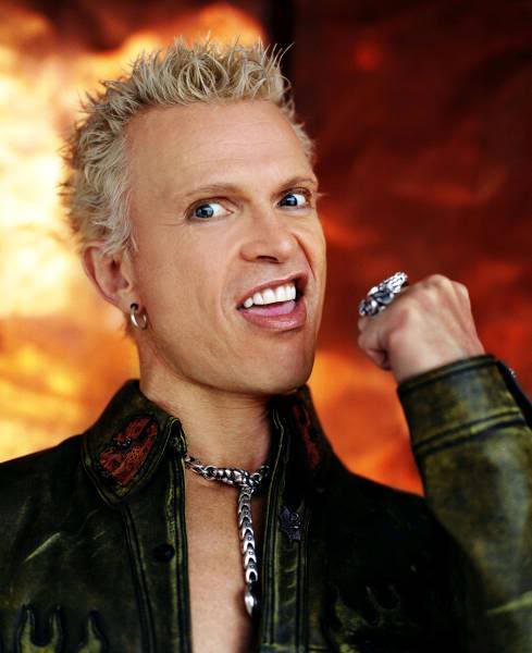 Star Celebrity Hairstyle Punk Cool Blonde Haircut From Billy Idol