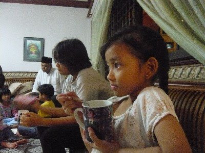 with family