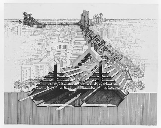 This is beautiful because it's not real a crosssection of Paul Rudolph's