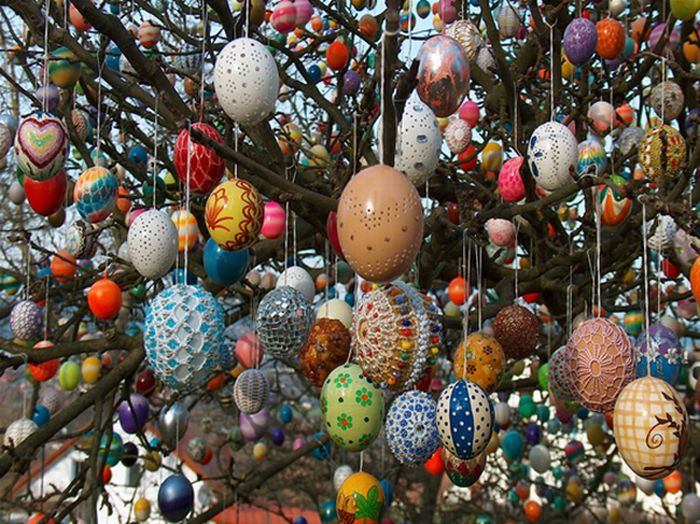 My Funny: Volker Kraft's Easter Tree Decorated by 9500 Eggs | Pictures