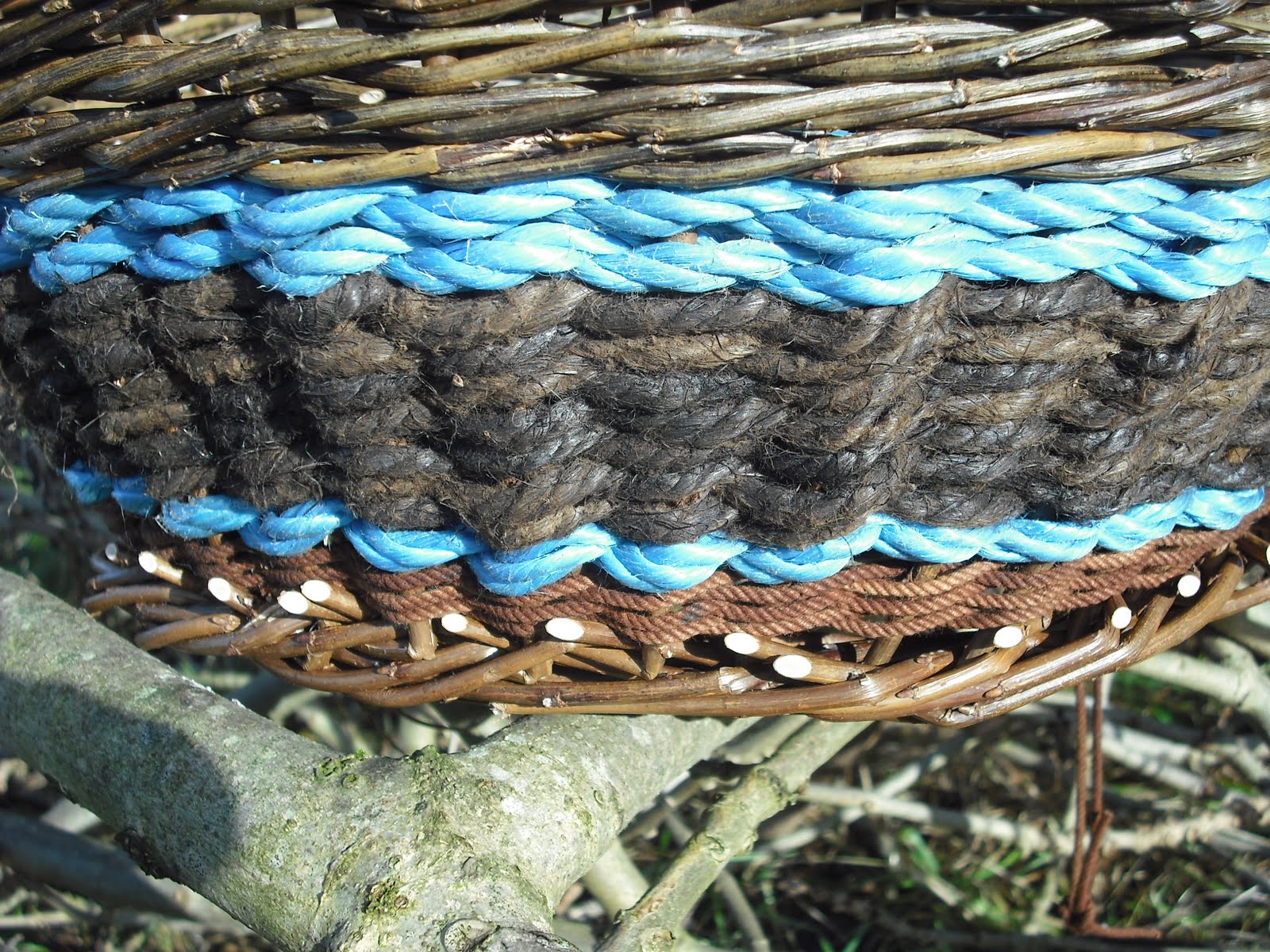 The Aran Basketmaker Old fishing rope, recycled