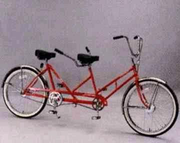 tandem bicycle, tandem bike
