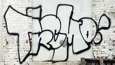 bubble letter graffiti alphabet black ribbed edge