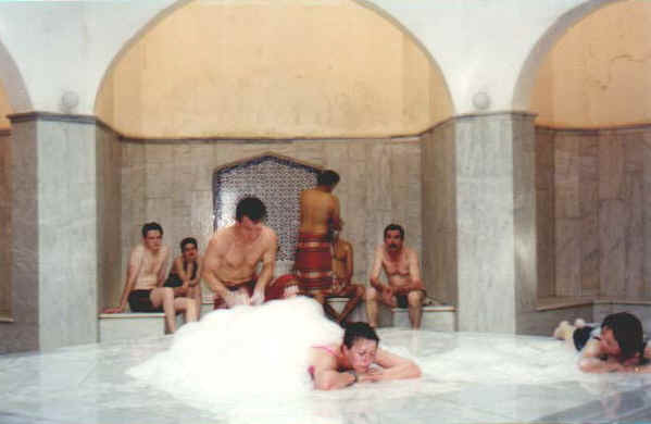 Two Turkish men, both wearing