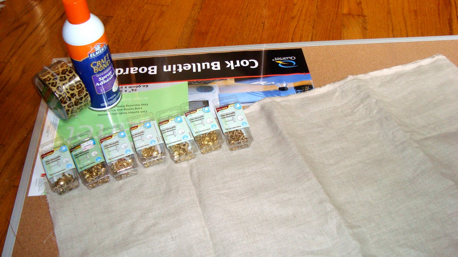 Chic Geek DIY Bulletin Board with Nailhead Trim