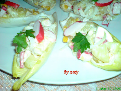 Articole culinare : salata de andive cu surimi