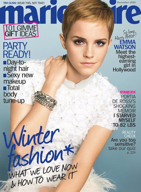 Marie Claire US December 2010 Cover | Emma Watson