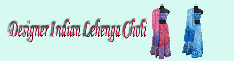 Lehenga Choli, Chaniya choli ,ghagra choli, indian lehenga choli , bandhej lehenga choli