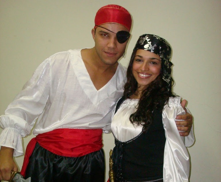 Dt Fantasias: Pirata masculino e feminino