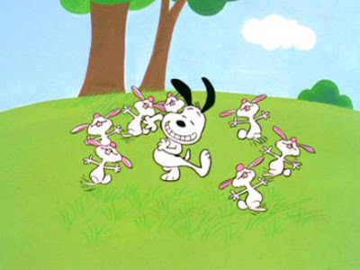 snoopy happy easter images. Snoopy dances with the