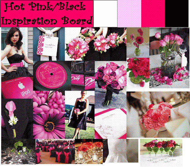 My cousin is getting married and she has selected hot pink and black for her My cousin is getting married and she has selected hot pink and black for her
