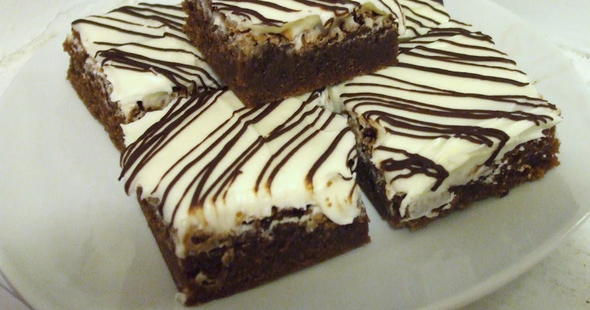 Needle in a Haystack Zebra Brownies