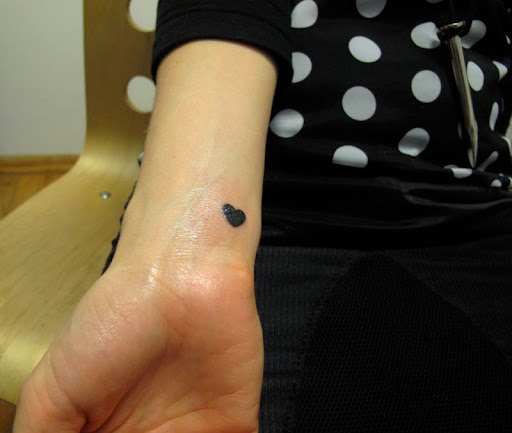 heart wrist tattoo. heart tattoos on wrist for