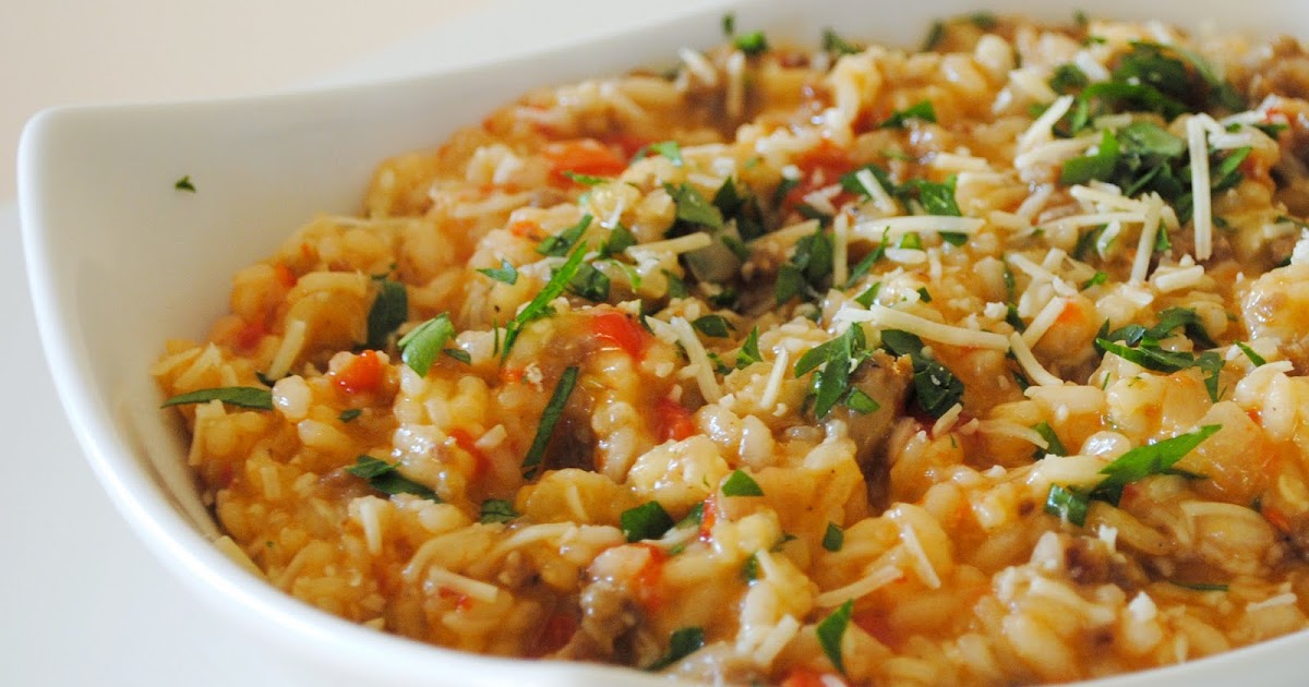 Homemade By Holman Italian Sausage and Red Pepper Risotto