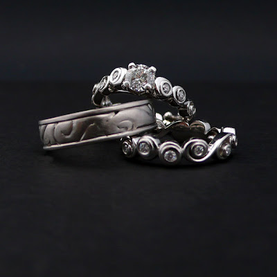All of the swirly bands are finished What a delightful set The engagement All of the swirly bands are finished What a delightful set The engagement
