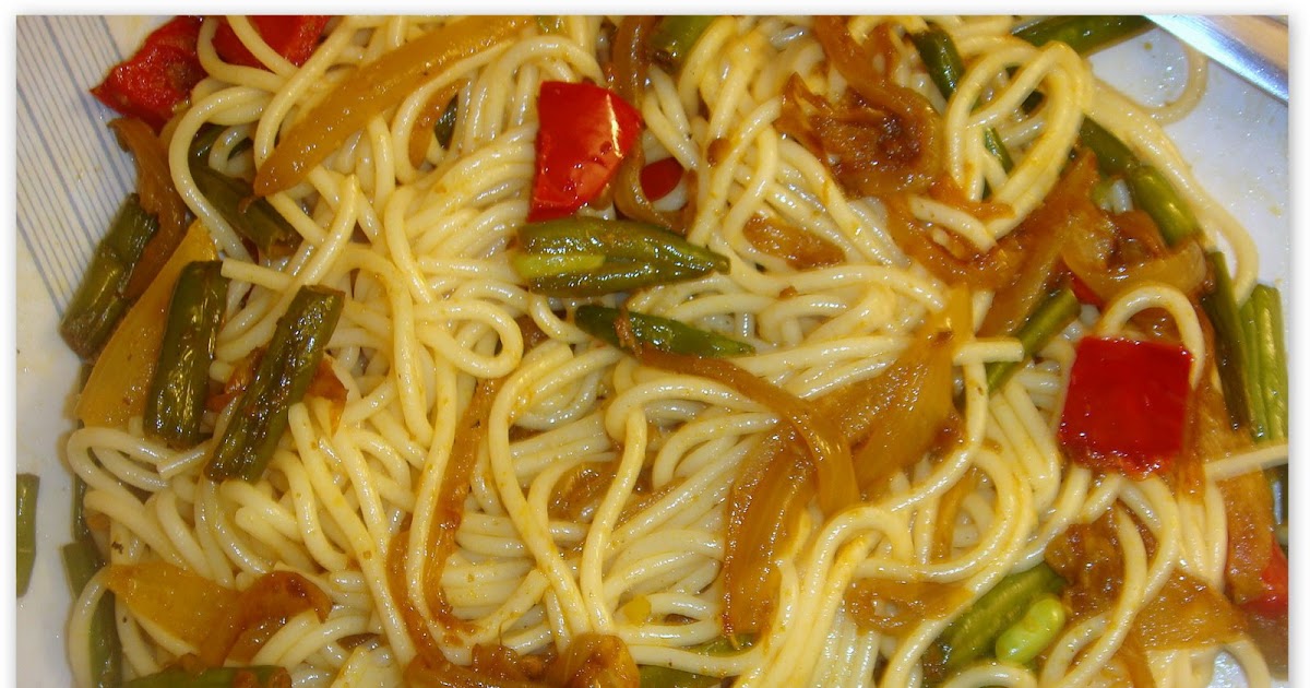 Parita's World Indian Style Spaghetti Pasta with Olive Oil