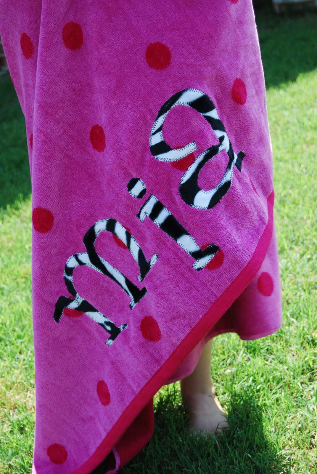 the chocolate zebra Personalized Beach Towel