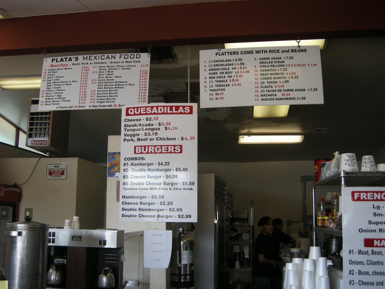 Kitchens Are Monkey Business October 14. Lunch In Barstow, California