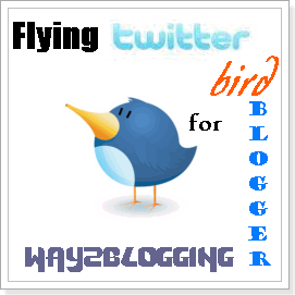 How To Add Animated Flying Twitter Bird Widget For Blogger / Blogspot