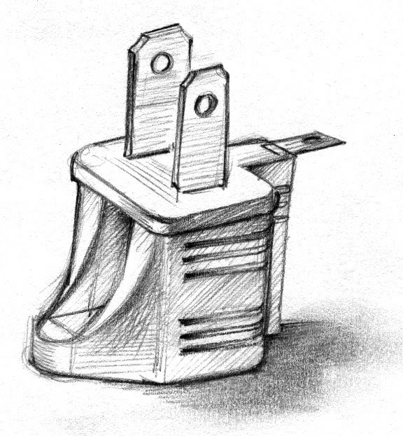 Sketch of the Day EDM 102 Draw a power plug