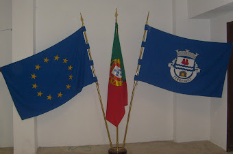 Bandeiras,da Europa, Portuguesa e do Terrenho