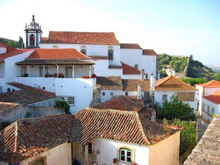 Casas con tejas en Portugal