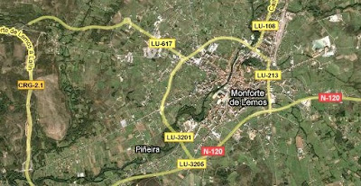 Mapa de Monforte de Lemos